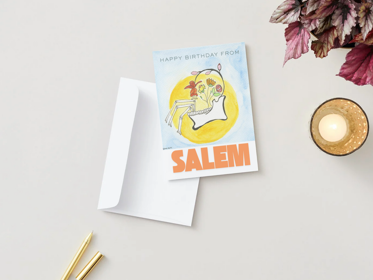 Happy Birthday From Salem Card