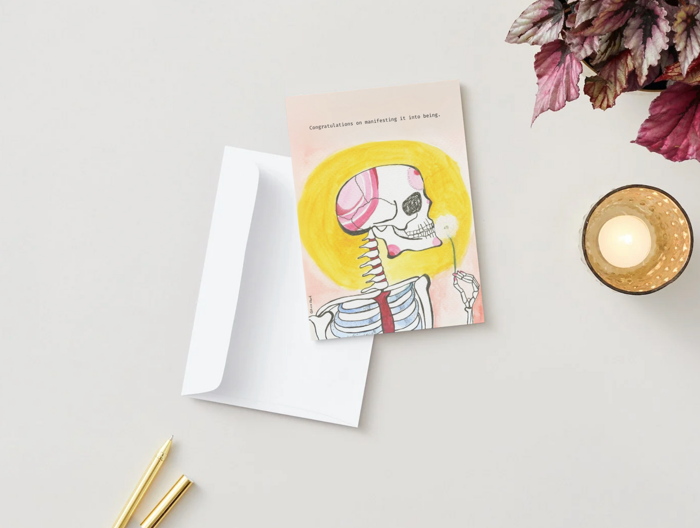 Congratulations on Manifesting Card